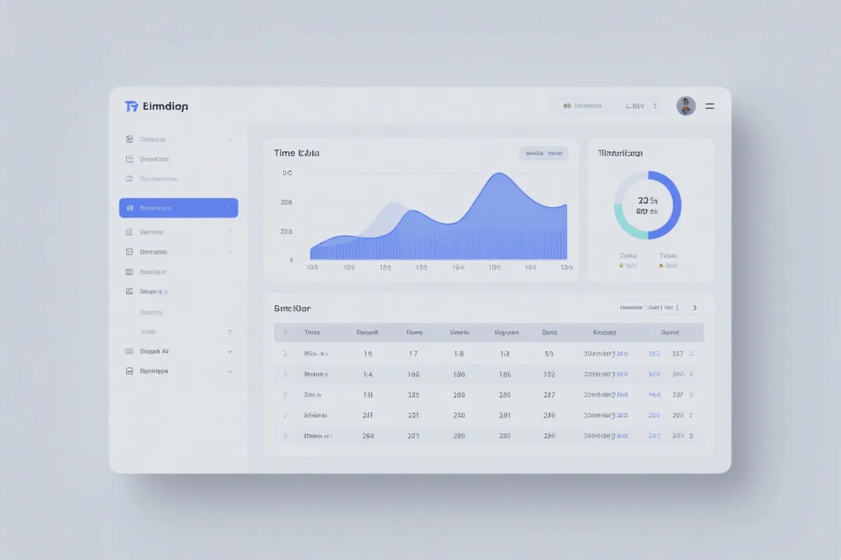 时间序列与列表视图的界面示例,突出日期分组与字段对齐的可读性设计